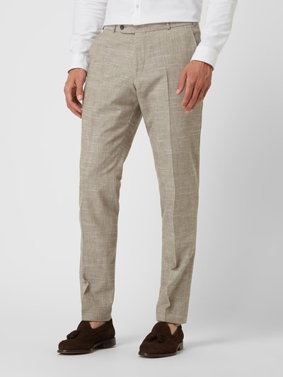 Wilvorst Pantalon met linnen  Beige - 4