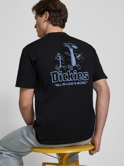 Dickies T-shirt met labelprint model 'FAIRLAWN' Zwart - 3