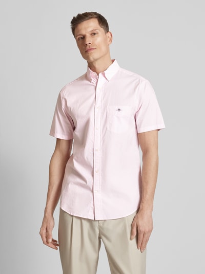 Gant Vrijetijdsoverhemd met labelstitching Rosé - 4