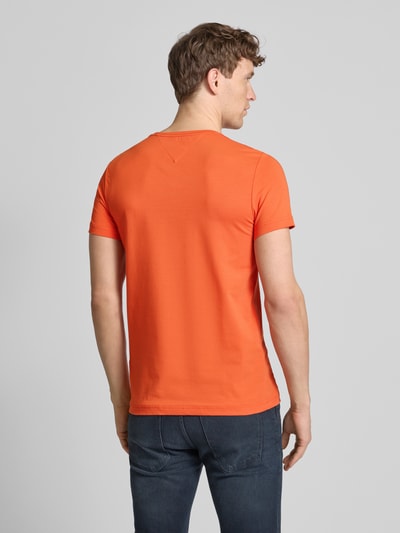 Tommy Hilfiger Slim Fit T-Shirt mit Logo-Stitching Orange 5