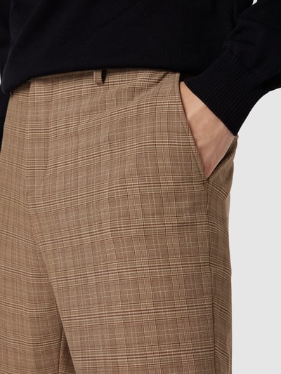 Selected Homme Anzug  mit Karomuster Modell 'LIAM' Haselnuss Braun 7