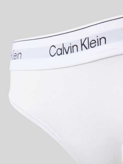 Calvin Klein Underwear String mit elastischem Logo-Bund Weiss 2
