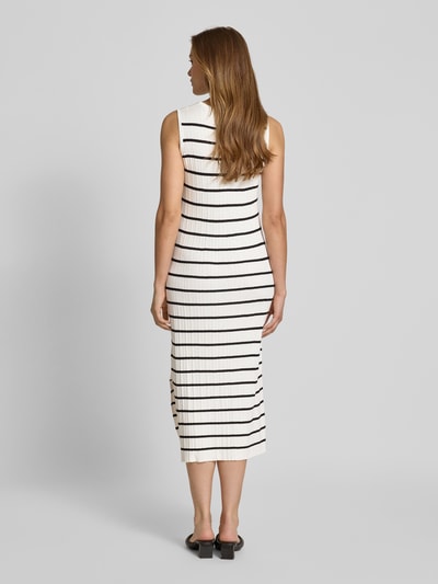 Christian Berg Woman Strickkleid mit Strukturmuster Offwhite 5