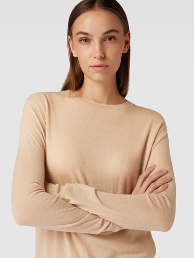 Weekend Max Mara Shirt met lange mouwen en ronde hals, model 'MOCHI' Camel - 3