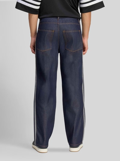 adidas Originals Straight Fit Jeans mit Kontraststreifen Jeansblau 4