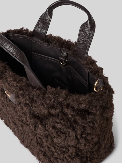 BOSS Umhängetasche mit weichem Teddyfell-Design Dunkelbraun 4
