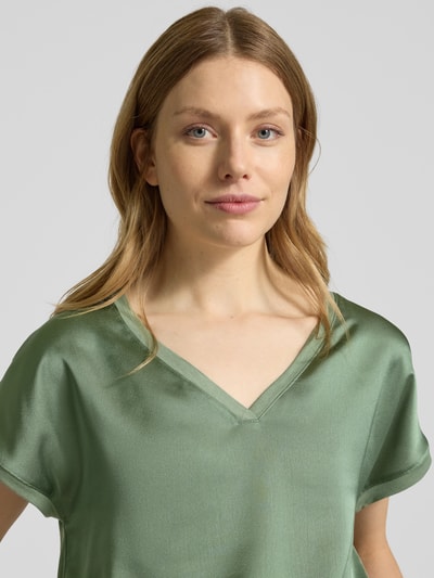 B.Young T-Shirt mit V-Ausschnitt Modell 'SELITA' Khaki 3