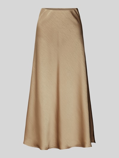 Neo Noir Midirok met plooien, model 'Bovary' Beige - 2