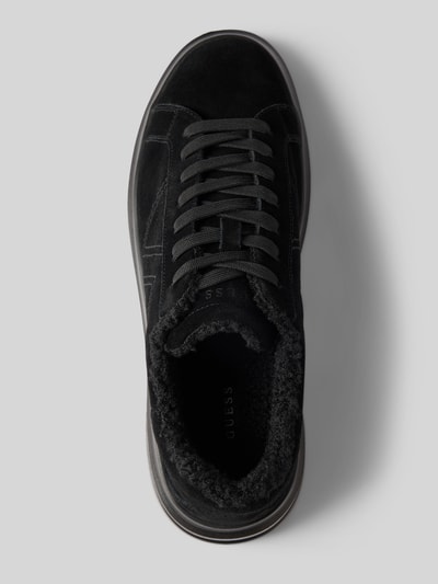 GUESS Sneaker aus Rindsnubuk mit Fleece-Futter Modell 'ELBA' Black 3