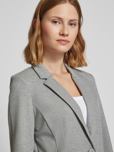 Fransa Blazer met viscose en klepzakken Lichtgrijs gemêleerd - 3