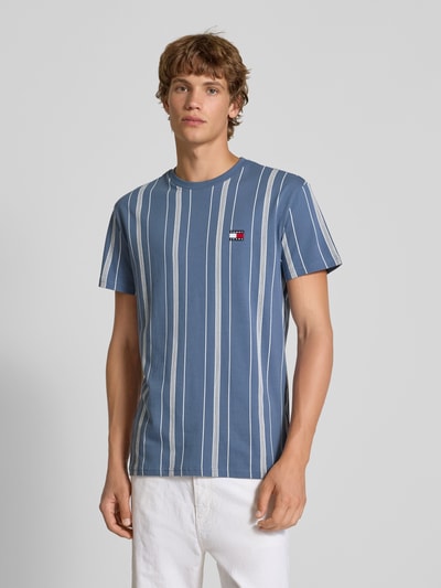 Tommy Jeans Regular fit T-shirt van puur katoen Jeansblauw - 4