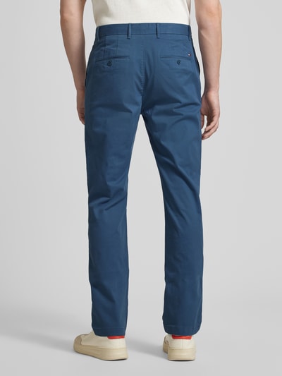 Tommy Hilfiger Spodnie materiałowe z wpuszczanymi kieszeniami w stylu francuskim Niebieski 5