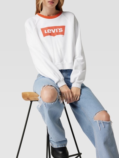 Levi's® Sweatshirt mit Label-Print Modell 'VINTAGE' Weiss 3