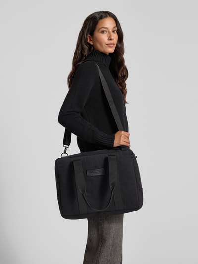 MADS NØRGAARD Laptoptasche mit Logo-Patch Modell 'Boutique' Black 1