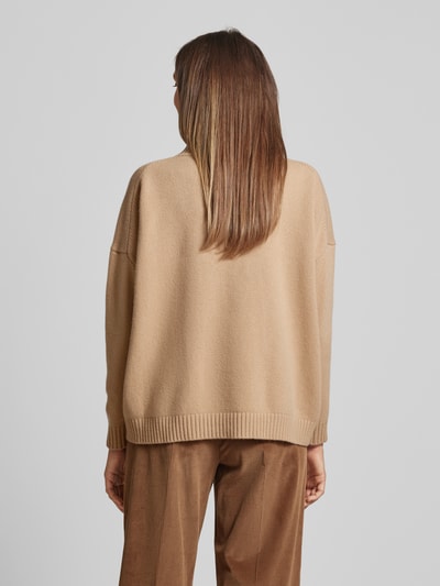 Weekend Max Mara Sweter z dzianiny ze stójką model ‘BORGIA’ Camel 5