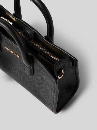 MICHAEL Michael Kors Lederhandtasche mit Label-Anhänger Modell 'SCARLETT' Black 5