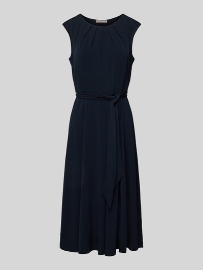 Christian Berg Woman Selection Knielange jurk met strikceintuur Marineblauw - 2