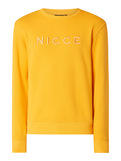 Nicce London Sweatshirt met geborduurd logo, model 'Mercury' Oranje - 2