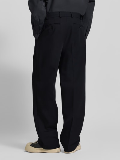 SEIDENSTICKER STUDIO Regular Fit pantalon met bandplooien Zwart - 5