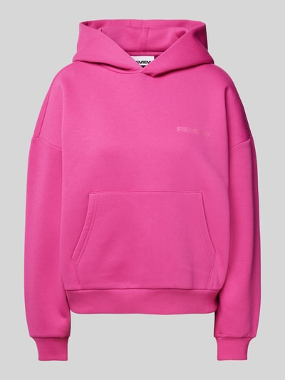 Review Oversized Hoodie mit Kapuze Fuchsia 1