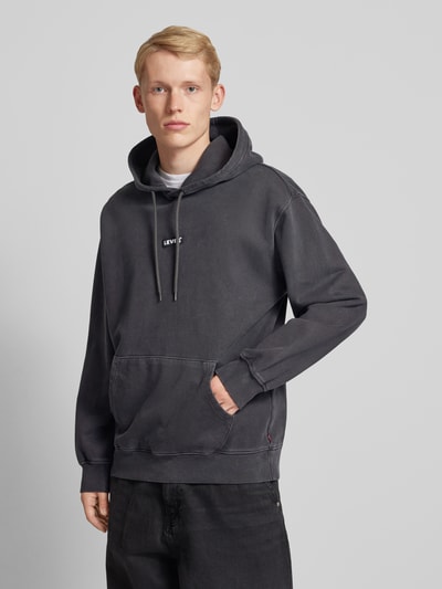 Levi's® Relaxed Fit Hoodie mit Label-Stitching Modell 'BABY TAB' Black 4