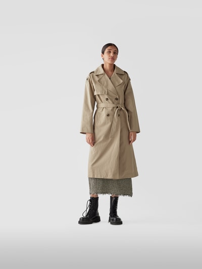 Yves Salomon Trenchcoat mit Taillengürtel Sand 4