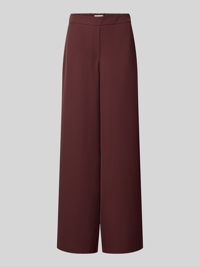 Produktfoto, Wide Fit Hose mit Gesäßtaschen von Jake*s Collection in Dunkelrot, Elastischer-Material-Mix, Teilelastischer Bund, glatte Textur