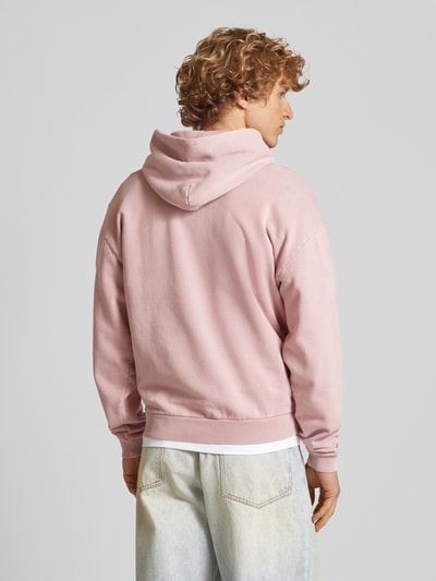 REVIEW Hoodie mit Label-Detail Altrosa 5