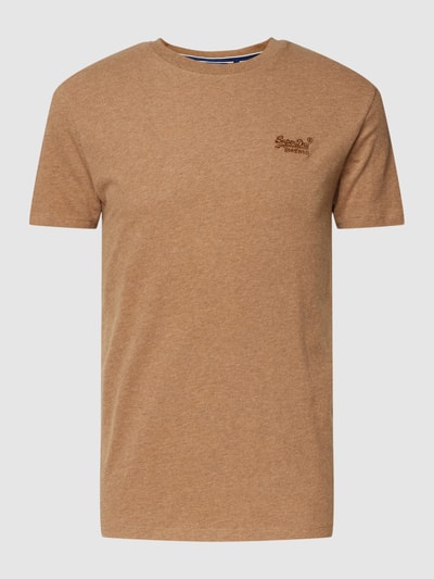 Superdry T-shirt met logostitching Petrol - 2