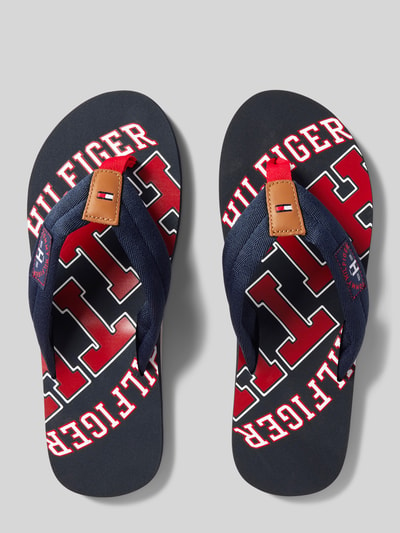 Tommy Hilfiger Slides mit Label-Print Modell 'ESSENTIAL' Marine 4