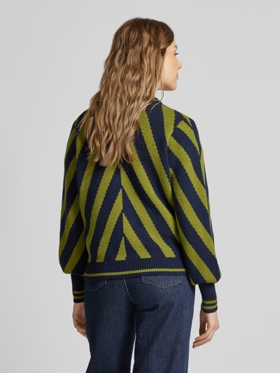 B.Young Gebreide pullover met ronde hals, model 'Milo' Donkerblauw - 5