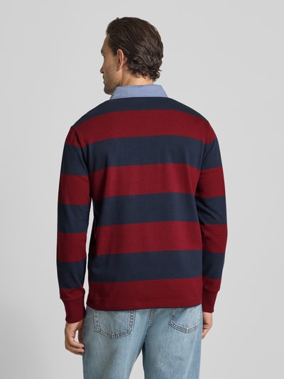 Gant Sweatshirt mit gerippten Ärmelabschlüssen Bordeaux 5