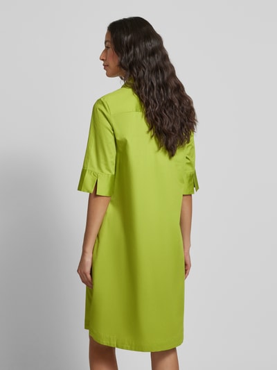 Christian Berg Woman Knielanges Hemdblusenkleid mit verdeckter Knopfleiste Apfel 5