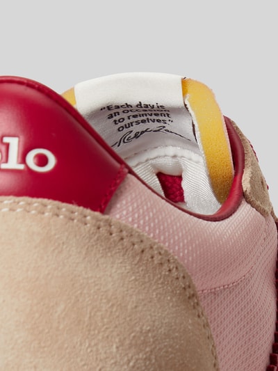 Polo Ralph Lauren Sneakersy z mieszanki skóry model 'TRAIL125' Różowy 4
