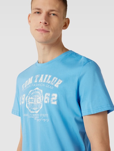 Tom Tailor T-shirt z nadrukiem z logo Turkusowy 3