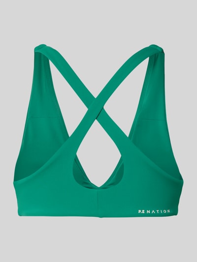 P.E Nation slim fit sport-bh met logodetail Groen - 3