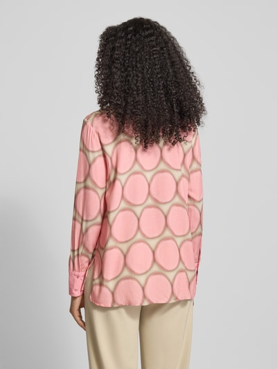 Emily Van den Bergh Regular Fit Bluse aus Viskose im Allover-Look Rosa 5