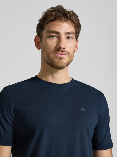 Scotch & Soda T-Shirt mit Logo-Stitching Marine 3