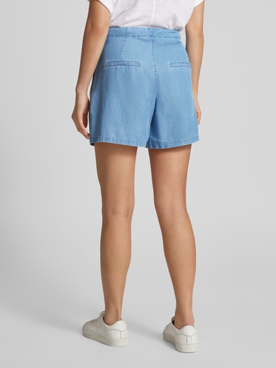 Vero Moda Loose Fit Shorts aus Lyocell mit Bindegürtel Modell 'MIA' Jeansblau 5