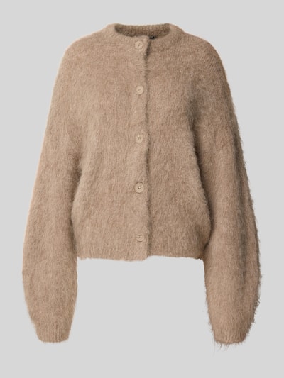 Someday Strickjacke mit Knopfleiste Modell 'Tamanah' Beige Melange 2