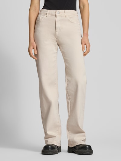 NOISY MAY® Straight Fit Jeans im 5-Pocket-Design Modell 'Olanda' Offwhite 4