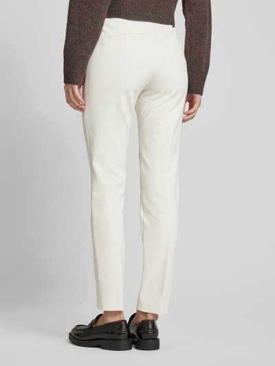 Cambio Stoffen broek met siernaden, model 'ROS' Beige - 5