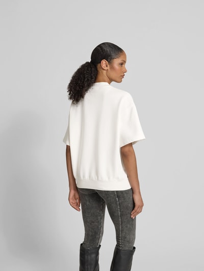 Anine Bing Oversized T-Shirt mit Label-Print Offwhite 5