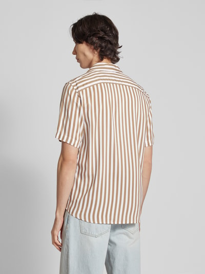 Only & Sons Vrijetijdsoverhemd van viscose met reverskraag, model 'WAYNE' Beige - 5