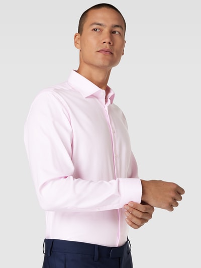 SEIDENSTICKER REGULAR FIT Regular fit zakelijk overhemd met structuurmotief Rosé - 3