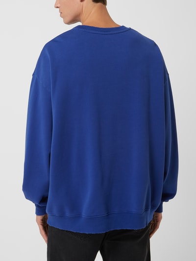 Progetto7 Oversized Sweatshirt aus Baumwolle  Royalblau 5