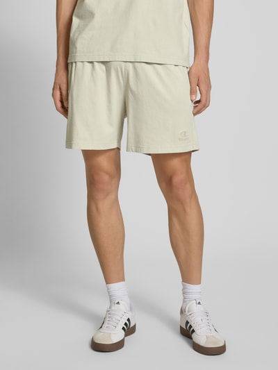 CHAMPION Korte regular fit broek met labelstitching Beige - 4