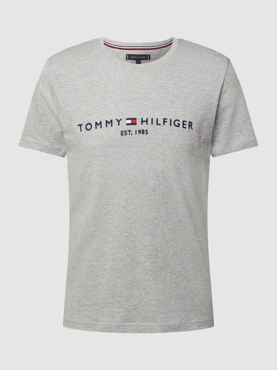 Tommy Hilfiger T-Shirt aus Bio-Baumwolle Hellgrau Melange 2