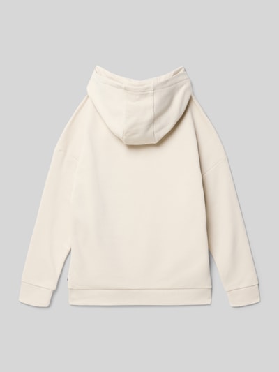 Produktfoto, Regular Fit Hoodie aus Baumwoll-Mix von BOSS in Optik: Unifarben mit Kapuze und Langarm, Material: Baumwoll-Mix, Label-Print.