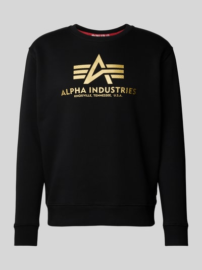 Alpha Industries Sweatshirt mit Label-Print Black 1